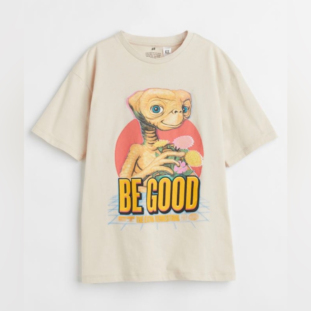 H&M E.T. THE TERRESTRIAL T-SHIRT YOURH SIZE 8-10 YEARS NEW WITH TAG